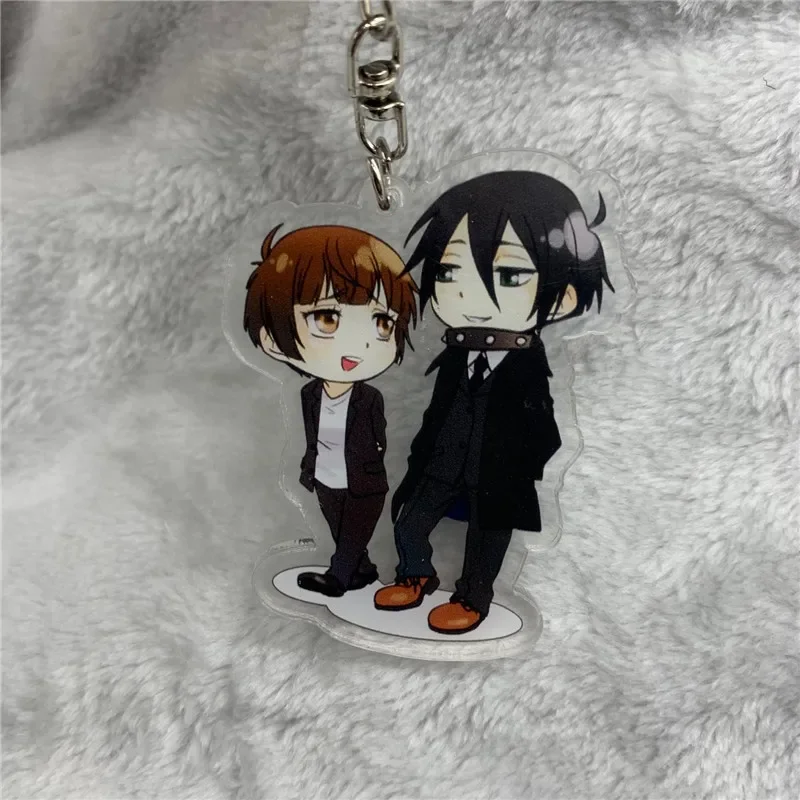 Брелок в стиле аниме Kagari Shuusei Kougami Shinya акриловый брелок для ключей ремешок фигурка
