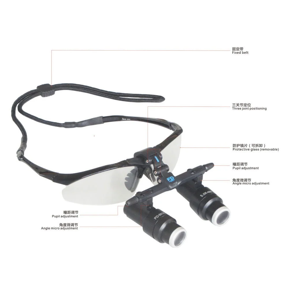 4.0X нейрохирургическая медицинская лупа увеличительное стекло для сердечной и