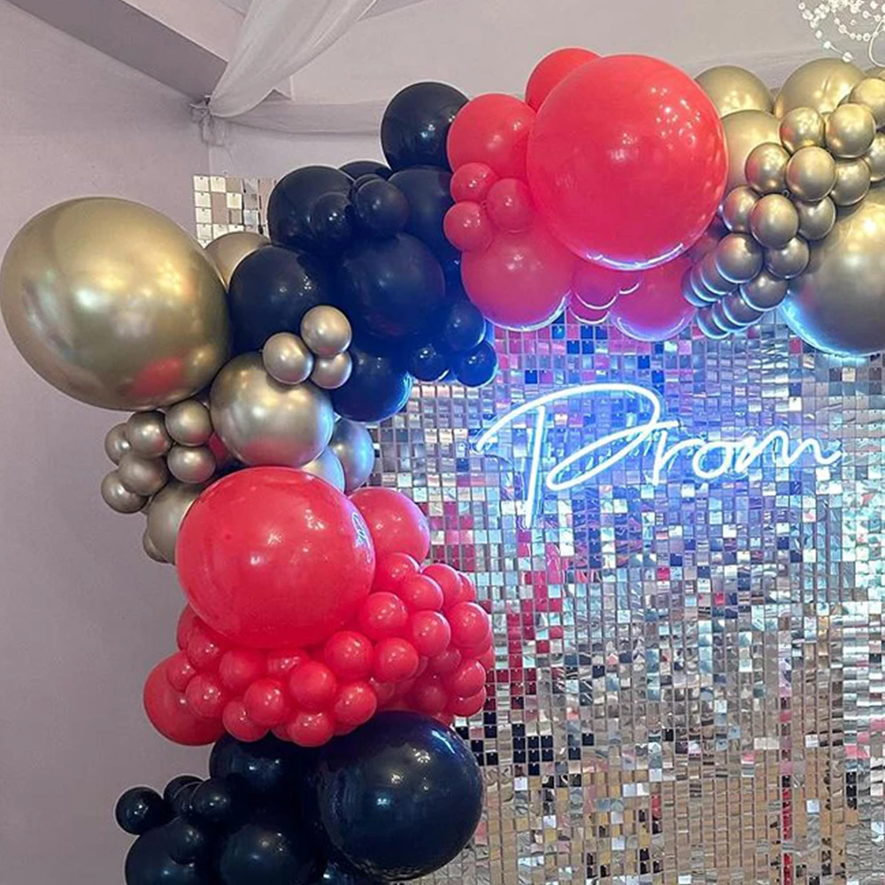 Золотые Красные Черные Воздушные Шары На День Рождения Свадьбу Годовщину