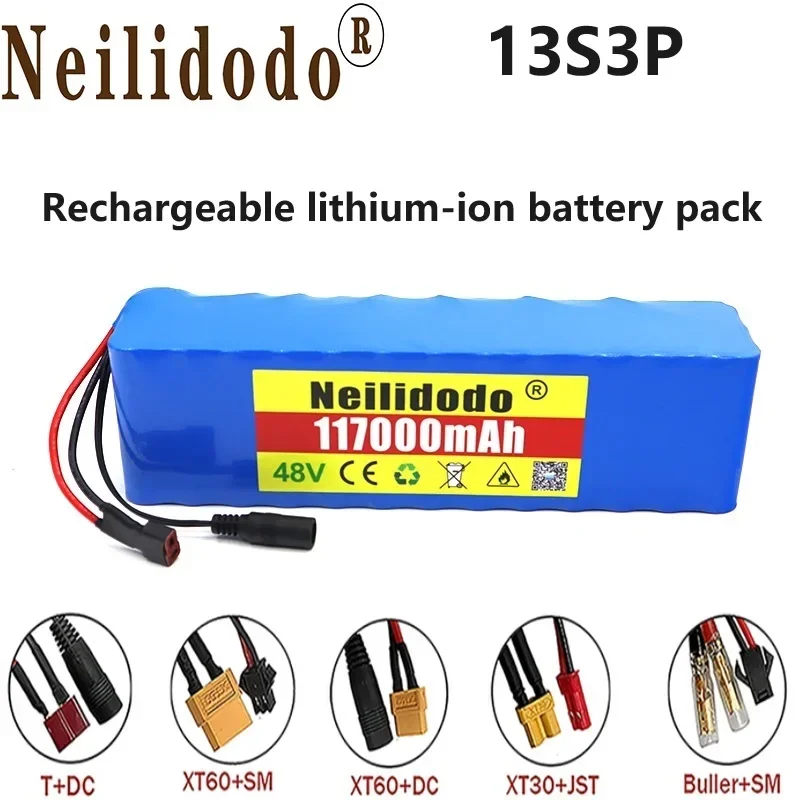 

Aviation Arrival 18650 13S3P 48V Lithium Ion Rechargeable Battery Intelligent Chip Battery Pack Charger Tricycle, Scooter, Etc