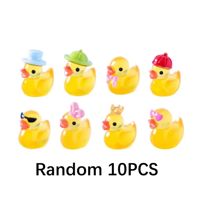 

Миниатюрные флуоресцентные желтые уточки из резины