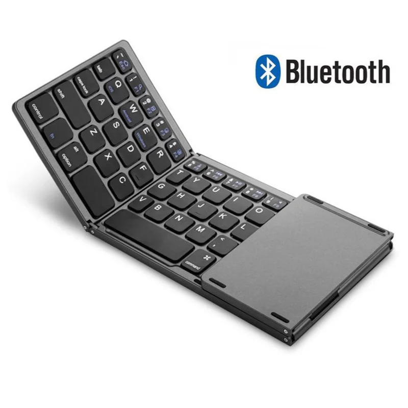 

Складная мини-клавиатура, беспроводная Bluetooth-клавиатура с тачпадом для Windows, Android, IOS клавиатура