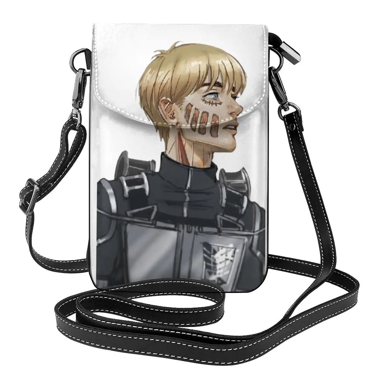

Armin Arlert Shoulder Bag cheerful hearted Attack On Titan Gift Reusable Women Bags Leather Shopping Woman Purse