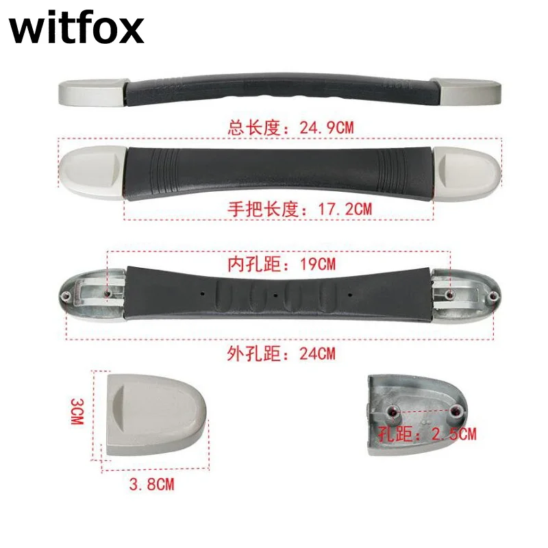 

24.9cm Luggage Accessories Handle Zinc Alloy Metal Luggage Handle Luggage Case ABS Material Handle Hardware Accessories Luggage