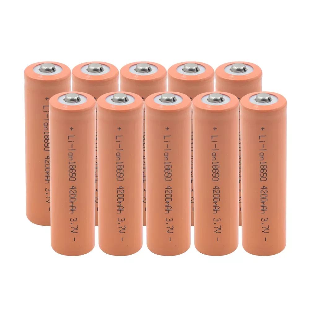 

2023New High Capacity 1-10PCS Original Battery 3.7V 4200mAh 18650 Rechargeable Battery Rechargable Battery For Household Applian