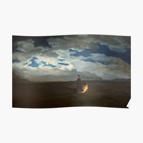 Портрет девушки на огне плакат Декор картина украшение комнаты винтажный