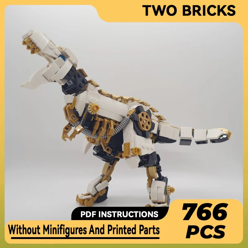 

Moc Building Blocks Mecha Model Tyrannosaurus Rex Technical Bricks DIY Assembly Construction Toys For Child Holiday Gifts