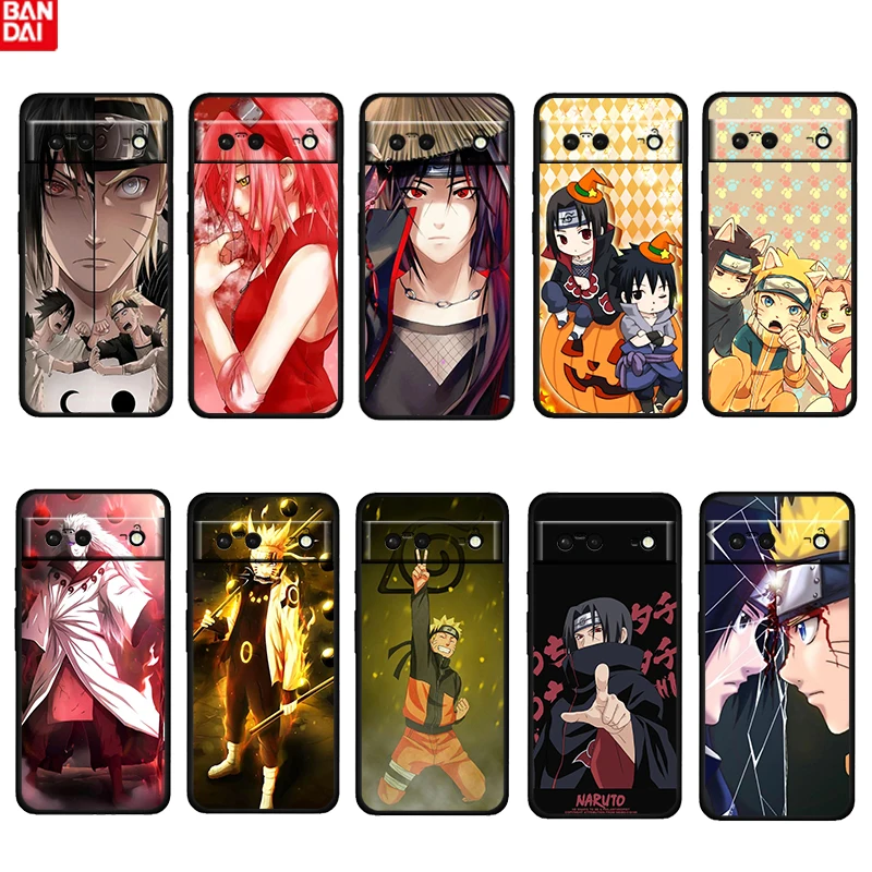 

Cute NARUTO Cool Boy Shockproof Cover For Google Pixel 6 6A 5 4 5A 4A XL Pro 5G TPU Soft Black Silicone Phone Case Fundas Coque