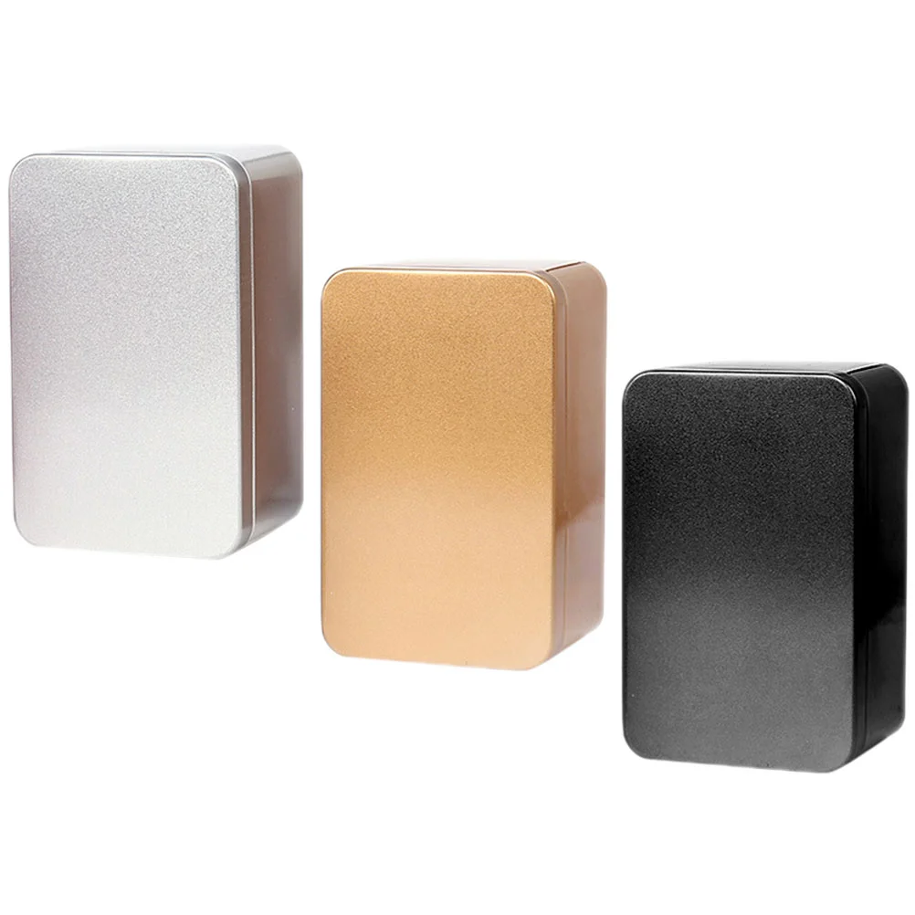 

3 Pcs Tinplate Gift Box Candy Containers Wedding Tins Cover Cans Small Jar Lids Case