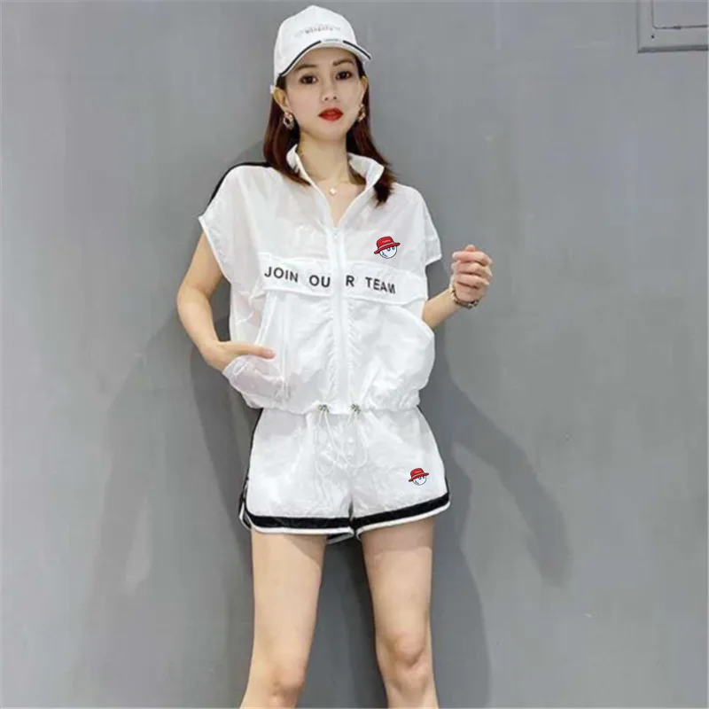 Women's Golf Clothing Golf Suit 2023 Golf Shirts Golf shorts Women's Golf Wear New Goods 2-piece set Women's Golf Wear