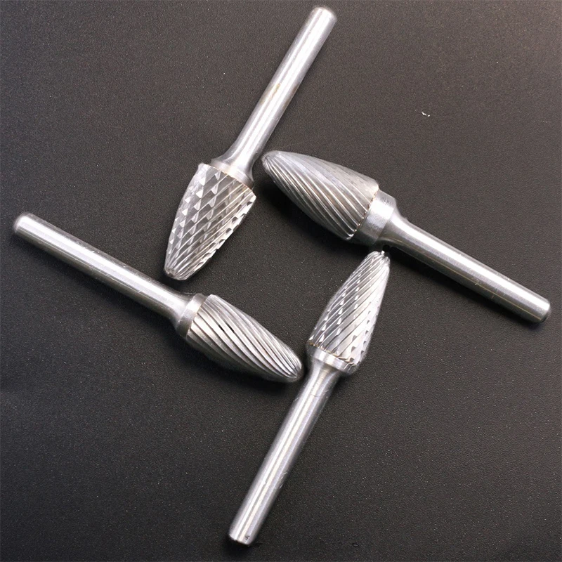 

FX Double-Cut Head Tungsten Carbide Rotary File Drill Milling Carving Bit Tool Point Burr Die Grinder Abrasive Alloy Grinding
