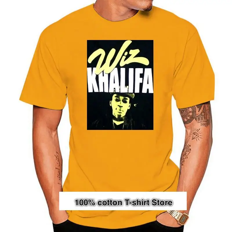 

Camiseta negra de манга corta para hombre, camisa de WIZ, ropa de talla Small, хлопок, персонализированная