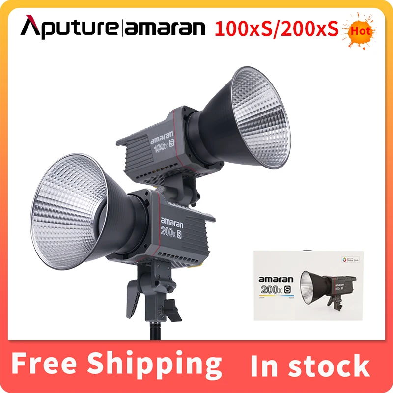 

Aputure amaran 100 200X S Series 200W Bi-Color 2700-6500K LED Video Light Bluetooth App Control Photography Lighting DC/AC Power