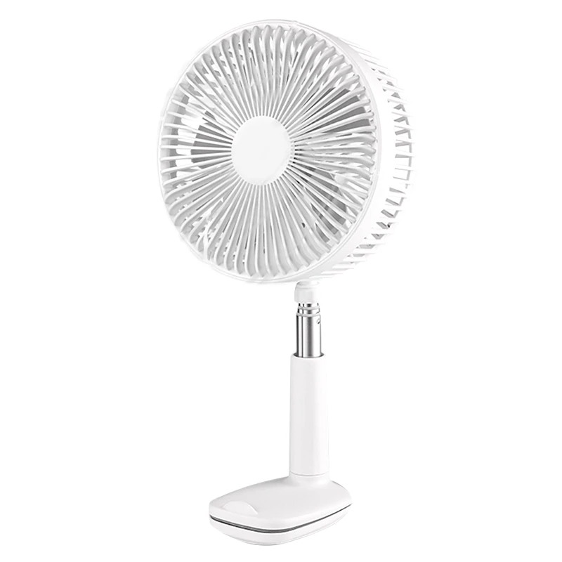 

Wireless Fans Adjustable Desktop Fans USB Rechargeable Table Fans Adjustable Portable Personal Fan for Home White