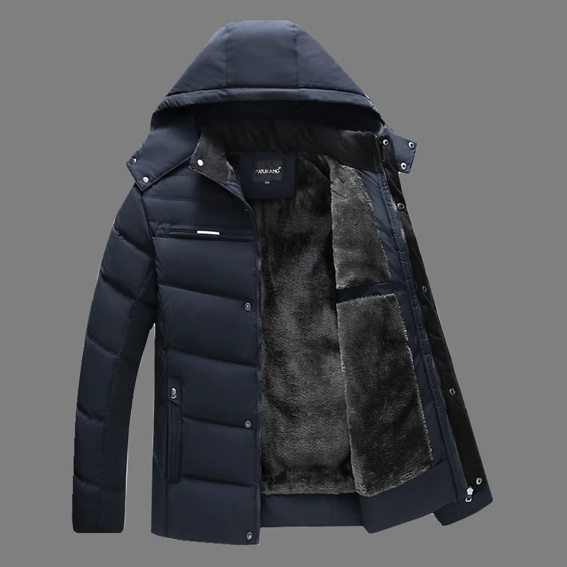 

Parka Men Coats Winter Jacket Men Thicken ded Waterproof Outwear Warm Coat Fathers' Clothing Casual Men's Overcoat