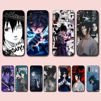 bandai naruto uchiha sasuke phone case for xiaomi mi 5 6 8 9 10 lite pro se mix 2s 3 f1 max2 3