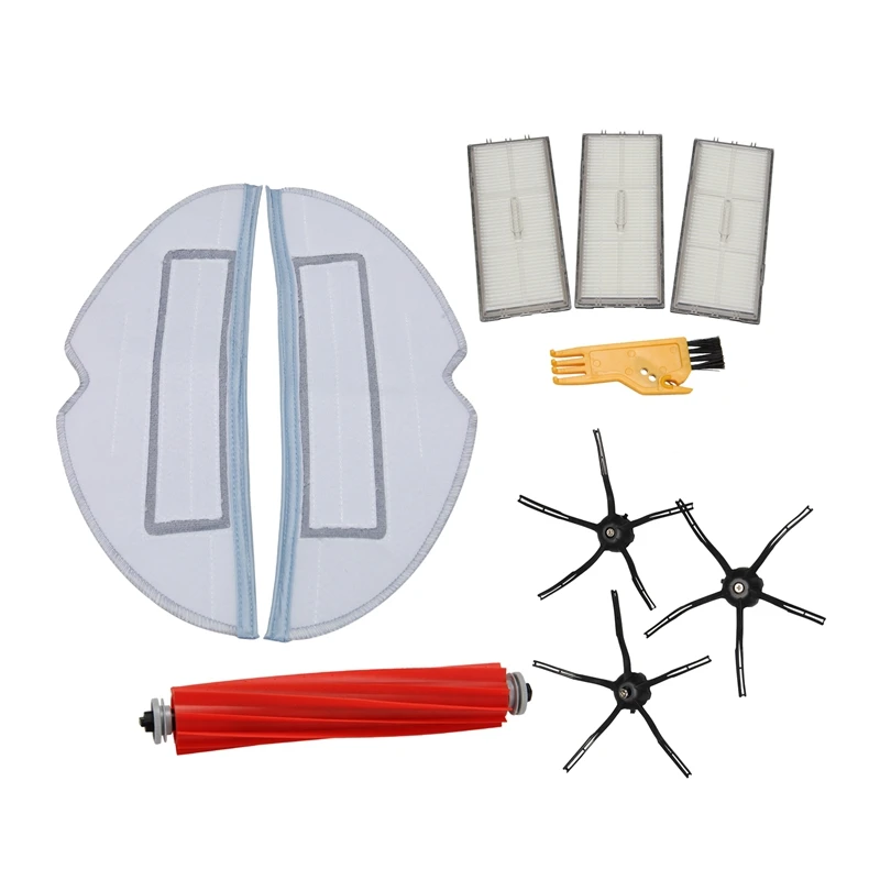 

Accessory Set For Roborock S7 T7S Vacuum Cleaner Replacement Parts With Main Brush & Filter & Side Brush & Mop Cloth