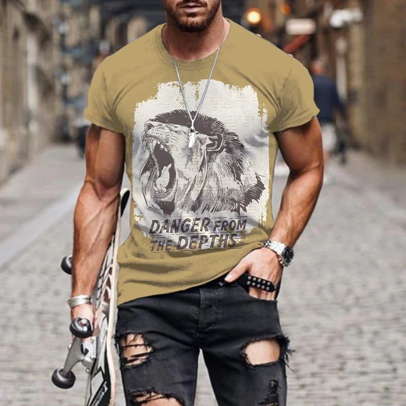 

Singa Penjualan Terlaris Musim Panas Pria dan Wanita 3D Kaus Print O-neck Nyaman Kasual Olahraga 3DT Kemeja Pria Pakaian Atasan