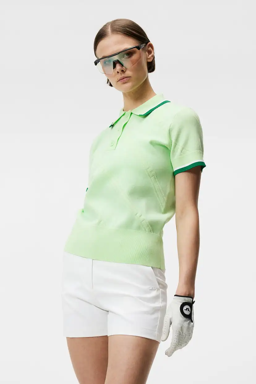 Golf women  summer stretch short-sleeved T-shirt jacket A umbrella skirt pants suit
