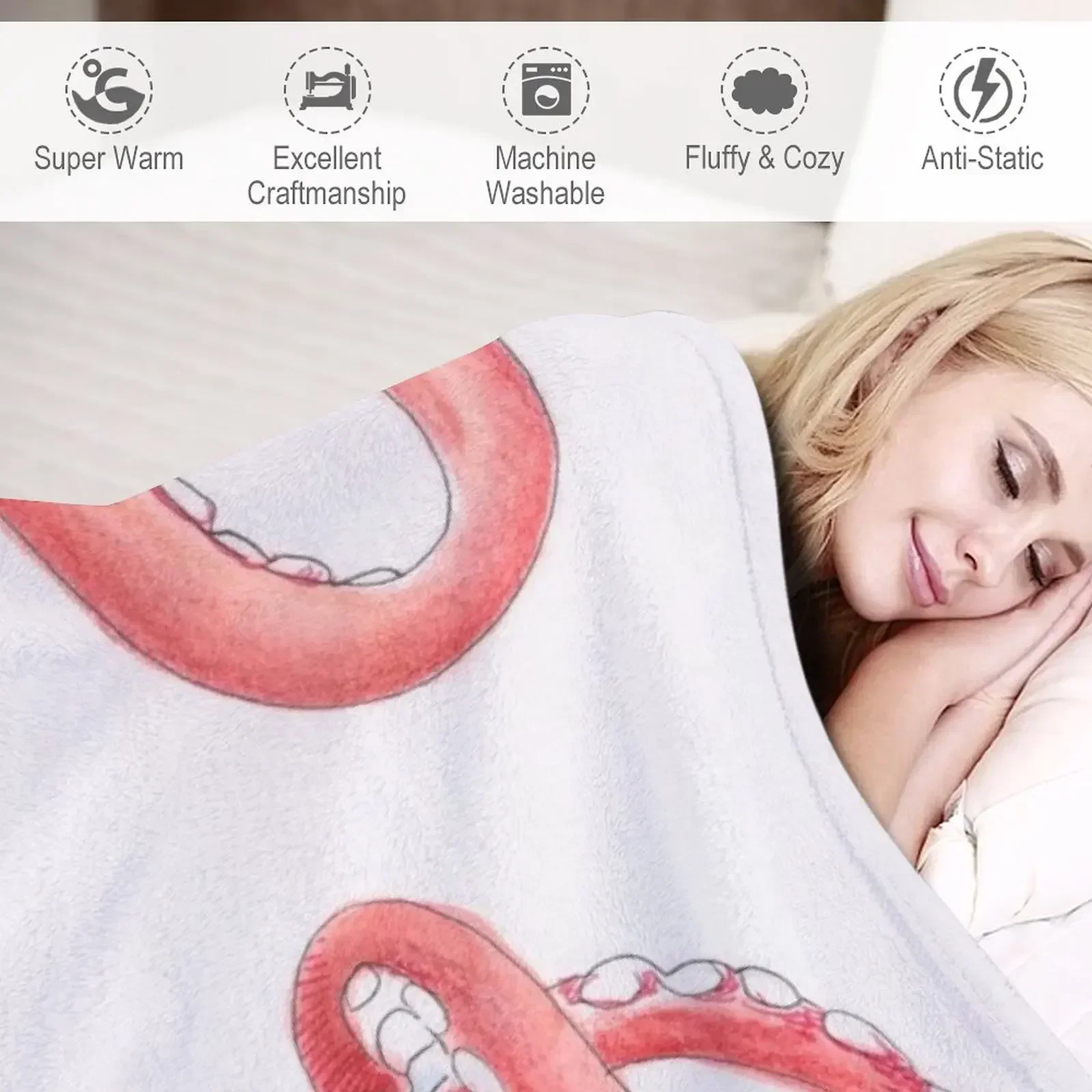 Плюшевое одеяло Kraken