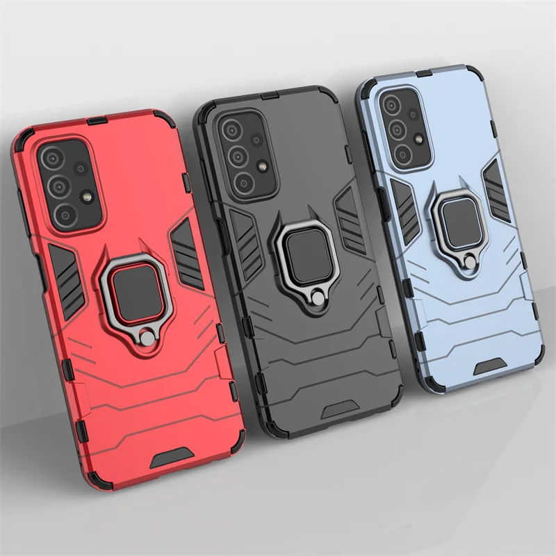 For Samsung Galaxy A23 Case Cover For Samsung A23 Coque Phone Back Shockproof Magnetic Ring Holder For Fundas Samsung A 23 A23 