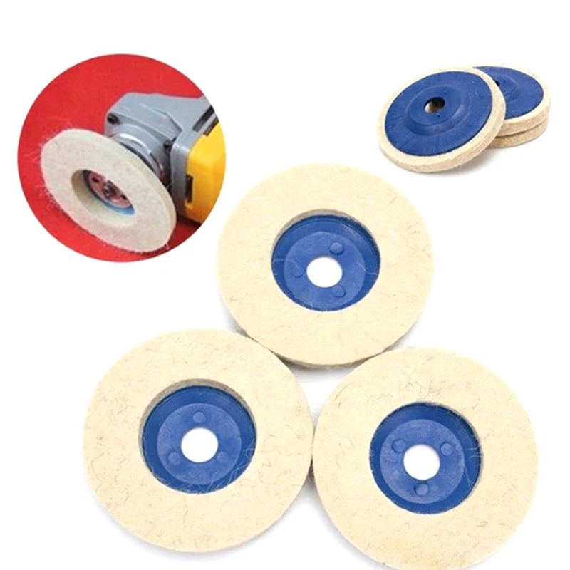 

100mm Wool Polishing Wheel Buffing Pads Angle Grinder Wheel Felt Polishing Disc Electric Grinder Rotary Tool