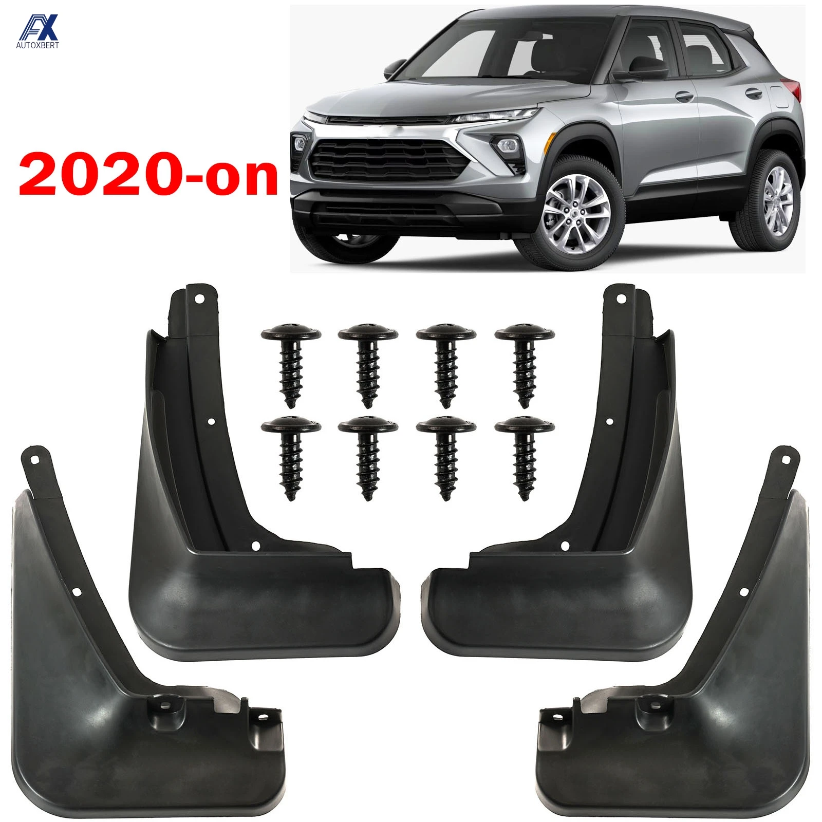 

4 шт. для Chevrolet Trailblazer 2020 2021 2022 2023 2024 2025 брызговики брызговики брызговики переднее и заднее автомобильные аксессуары