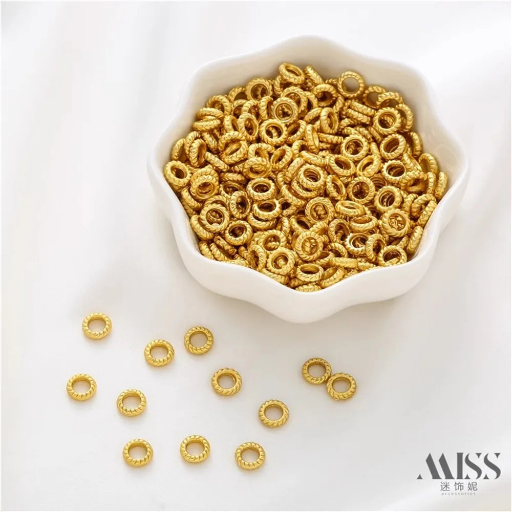 18K песок золото древняя Золотая Снежинка разделитель медная монета Ретро узор