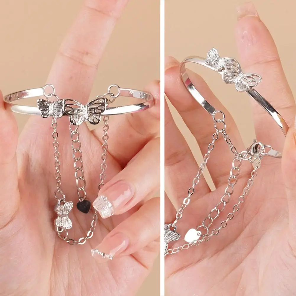 Двухслойный темпераментный браслет-бабочка в стиле ретро уникальный дизайн