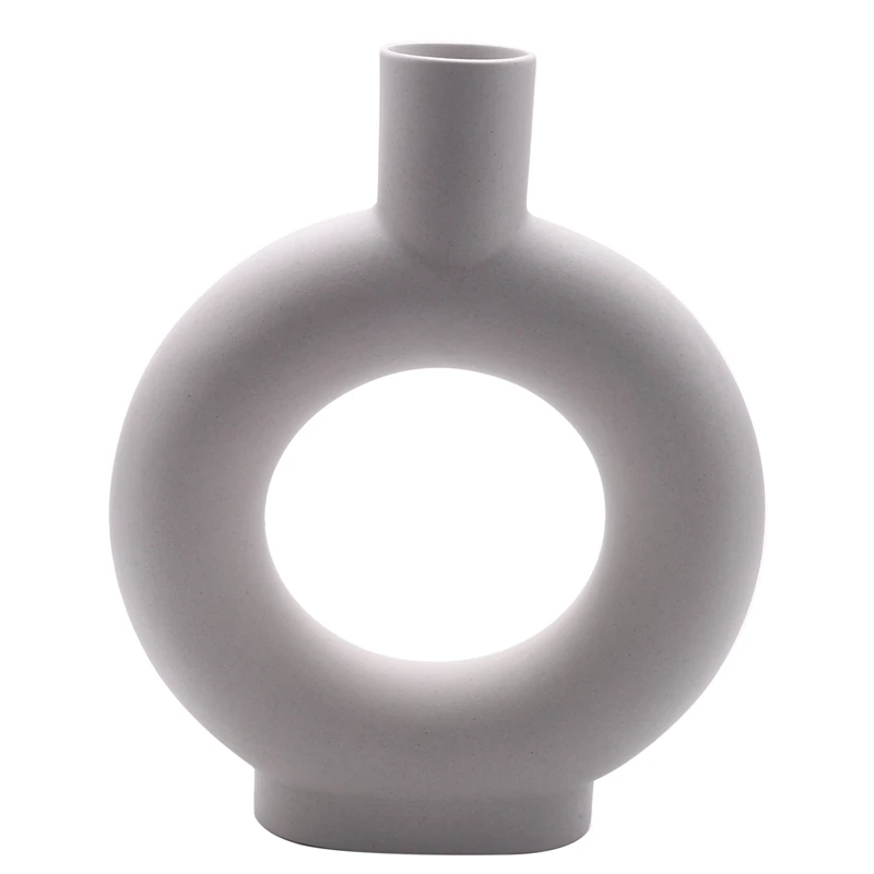 

Nordic Ceramic Vase Home Decoration Decoration White Vegetarian Ceramic Flower Pot Art Vase Home Decoration Craft Gift