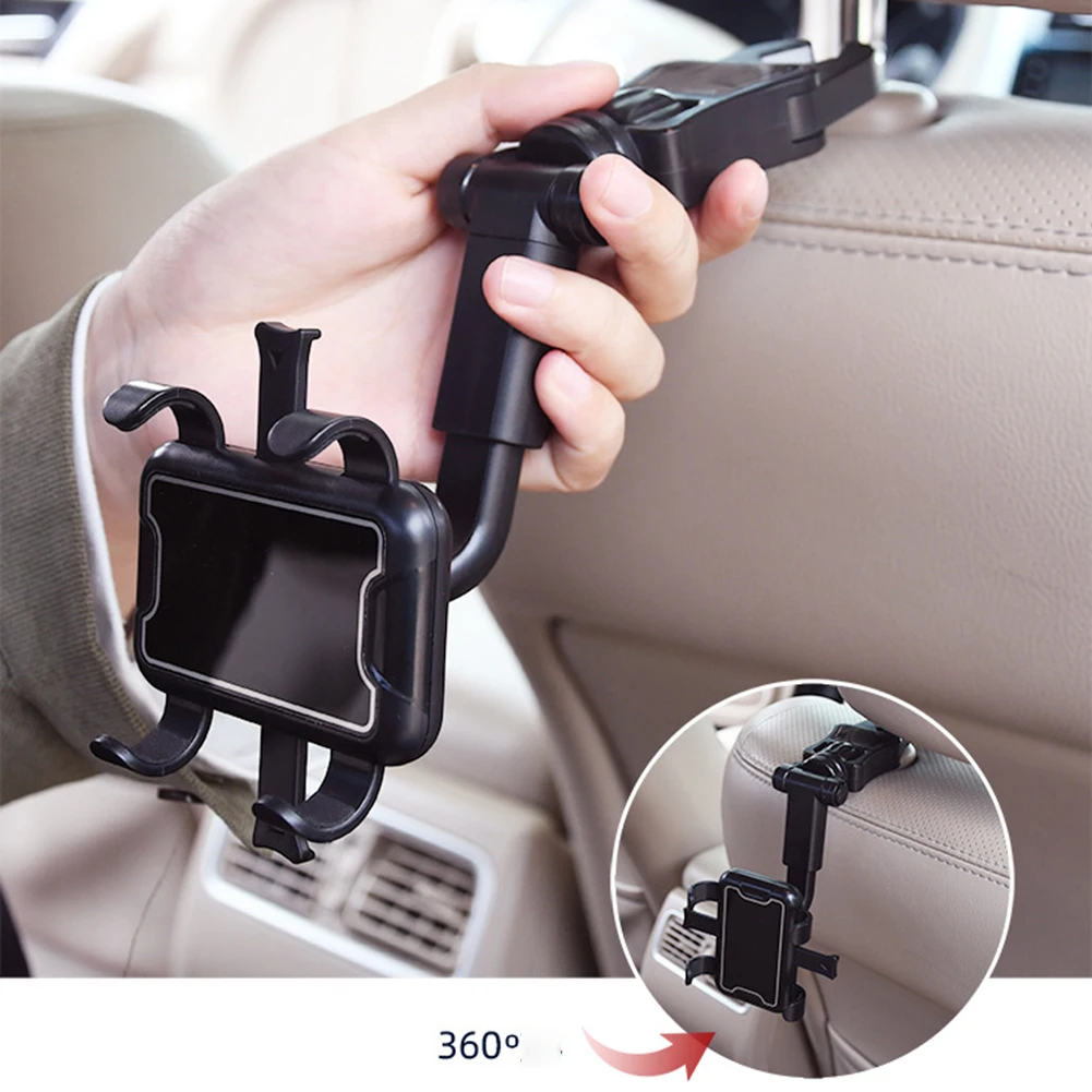

360°Rotate Adjust Car Seats Headrest Phone Holders Stand Rearview Mirror Mount Car Seat/Car Rearview Mirror Phone Holder