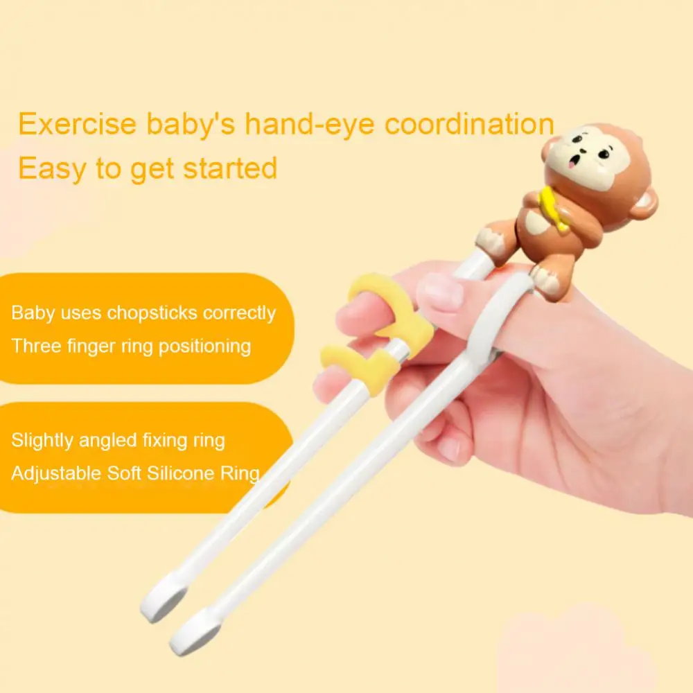 

Cartoon Baby Learning Chopsticks Chinese Chopsticks Silicone Learning Chopsticks Corrector Children's Chopsticks Tableware