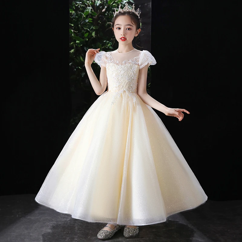 

Jia Ya Flower Girl Dresses for Weddings Birthday Princess Dress Children's Piano Performance Dress