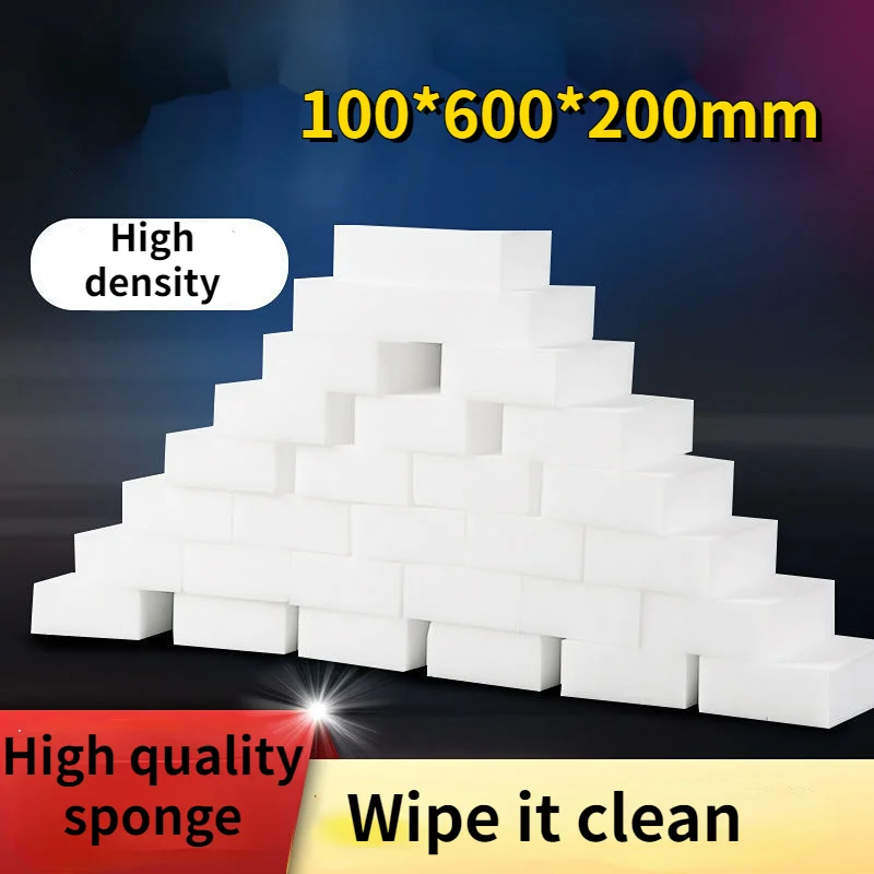 

100Pcs/lot Melamine Sponge Magic Sponge Eraser for Kitchen Office Bathroom Melamine Cleaner Cleaning Sponge 100X60X20MM Sponge