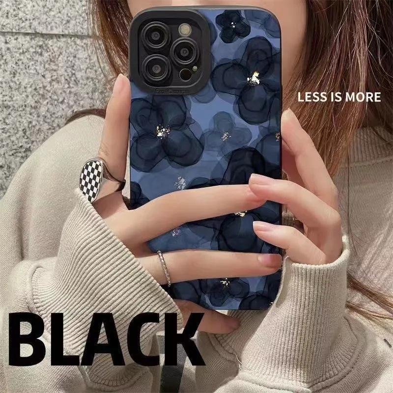 All Inclusive Black Pupil Eye Camellia Drop Phone Case For iphone14 13 12 11 Pro Max X XS  XR 7 8 Plus Fashion New Products
