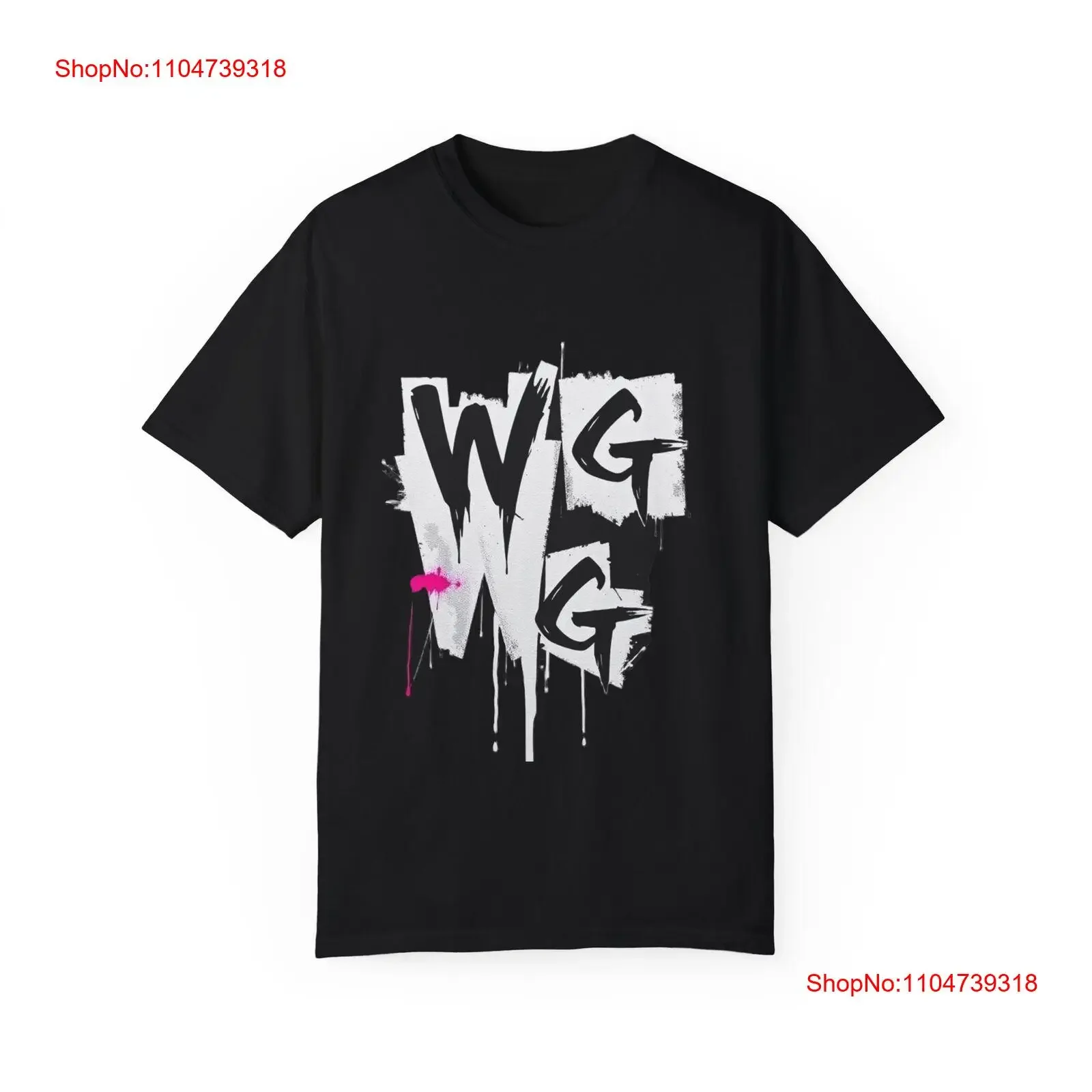 Фото WG Apparel, окрашенная футболка, винтажная стираная повседневная футболка с рисунком, унисекс, дышащая, мягкая, модная, универсальная, уличная одежда для дома №1
