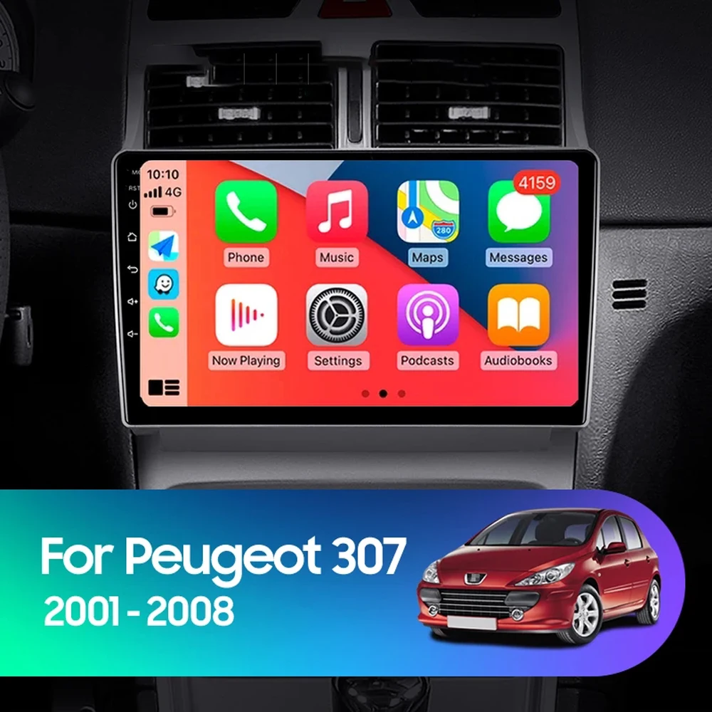 Мультимедийная магнитола для Peugeot мультимедийный проигрыватель на Android 14 307 307CC