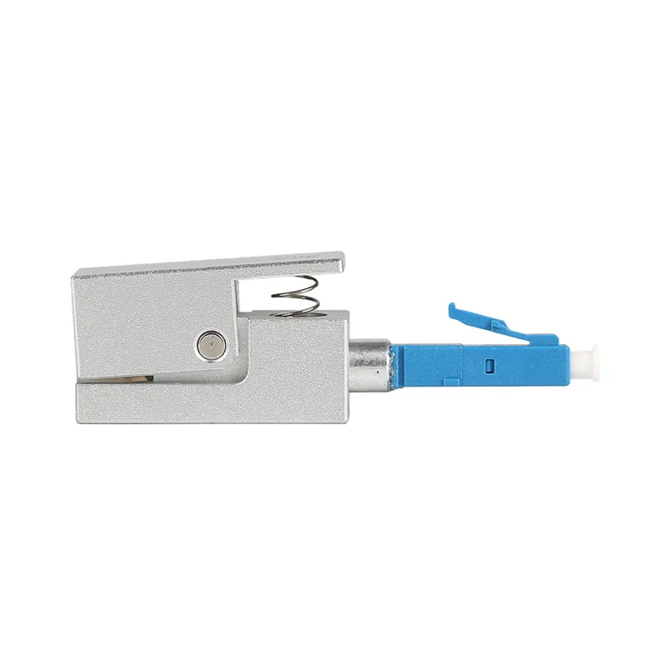 LC Square Bare Fiber Flange Bare Fiber Temporary Connection Adapter OTDR Test Bare Fiber Coupler Fixture