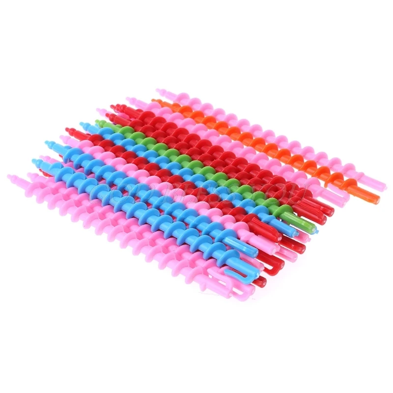 26Pcs Plastic Long Styling Barber Salon Tool Hairdressing Spiral Hair Perm Rod Small Drop Shipping