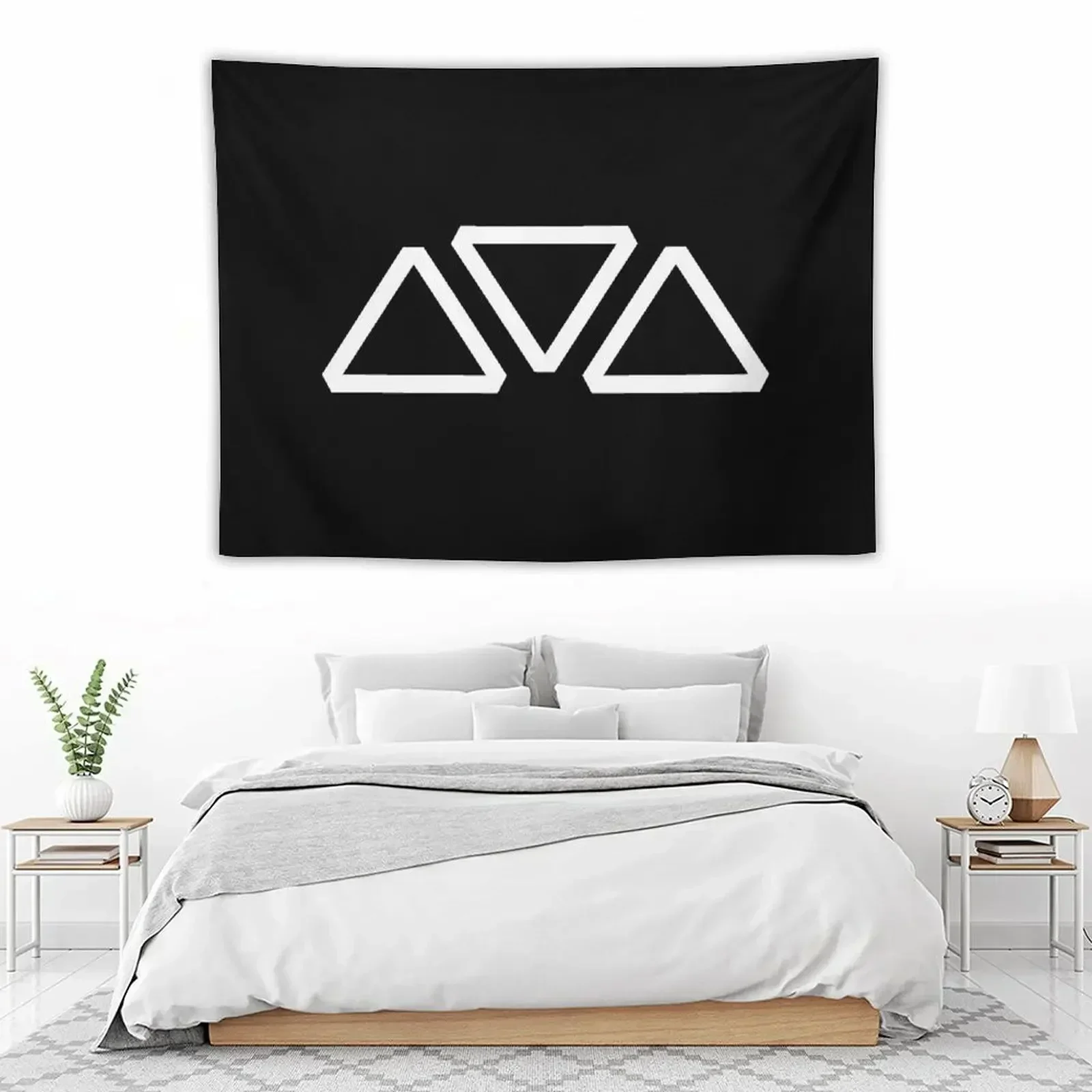 Anthem Triangle Logo Game Чистый белый гобелен с логотипом Роскошное украшение для гостиной