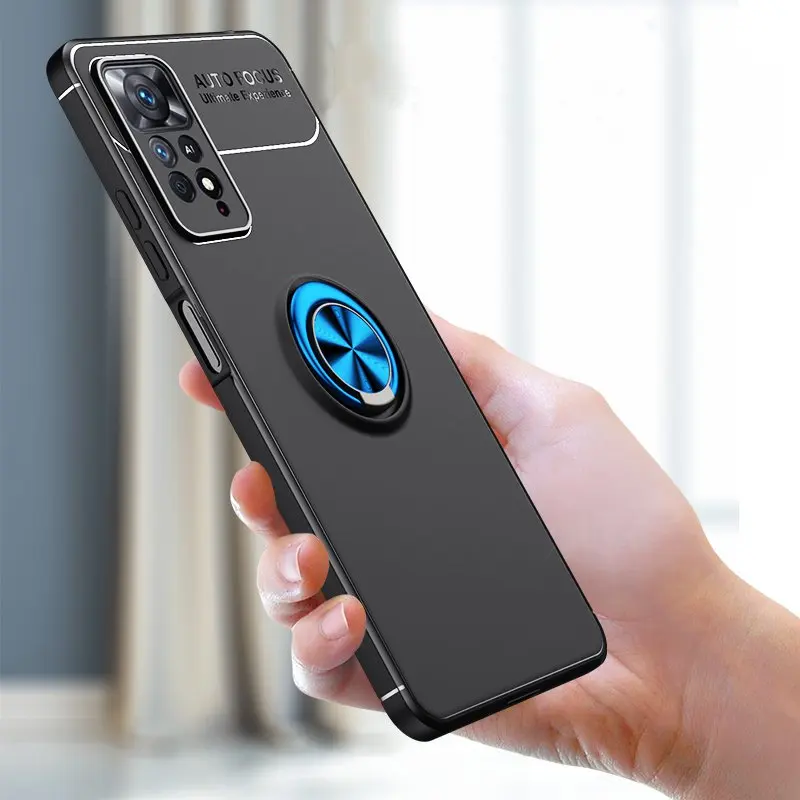Чехол для Redmi Note 11 Pro чехол 11S Poco X4 X3 защитный подставка держатель Мягкий бампер