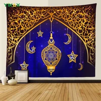 eid mubarak tapestry background wall hanging blanket cloth ramadan kareem islamic mubarak party luxury interior home decoration