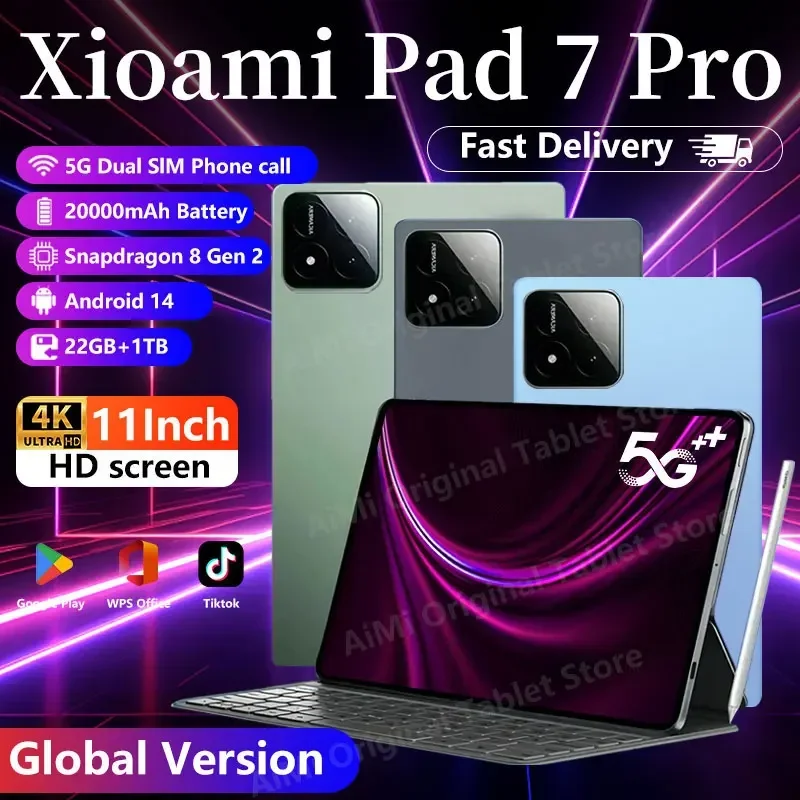 Глобальная версия 2025 года, оригинальные планшеты Xiao Pad 7 Pro ...