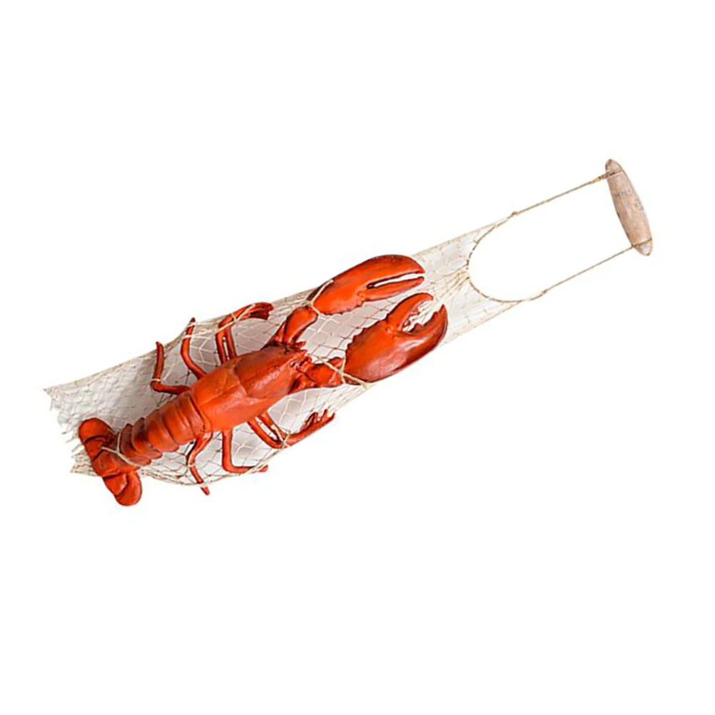 

Decor Wall Lobster Home Crab Hanging Decoration Nautical Model Resin Beach Ornament Themed Room Living Outdoor Crayfish