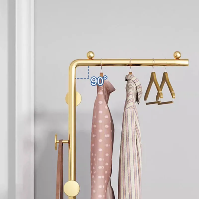 Золотая современная вешалка для одежды металлический дизайн хранения пальто