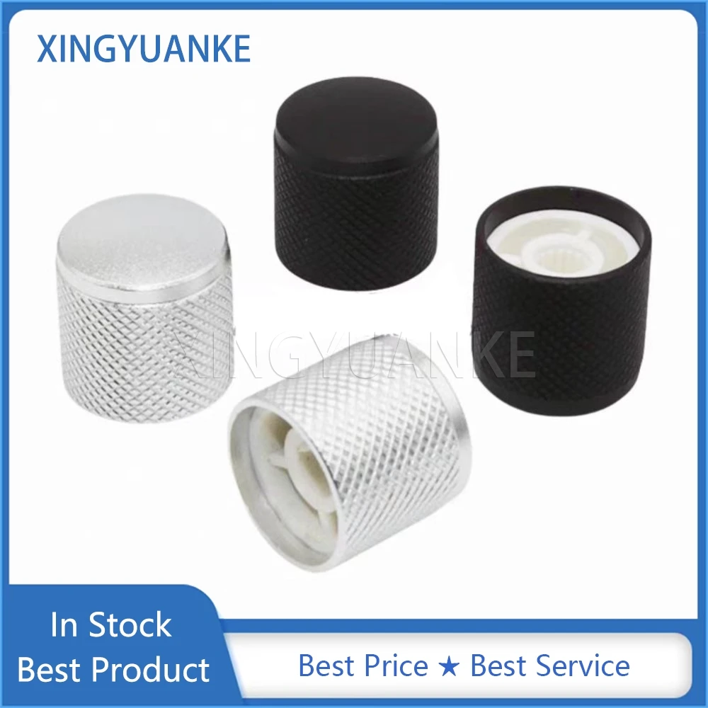 

2 шт. 19*18 мм ручка потенциометра из алюминиевого сплава, крышка без индикатора, металлическая крышка, электронные электрические ручки громкости D, цветочное отверстие 6 мм