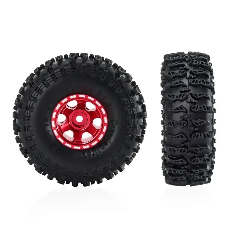 4 шт. 63 мм 1 0 дюйма набор металлических колес с бисером для 1/18 1/24 RC гусеничного