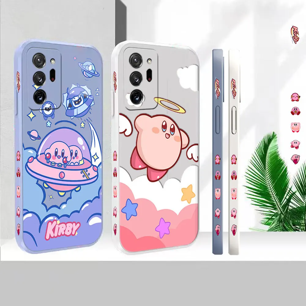 

Cartoon Cute K-Kirby Cover For Samsung A50 A30 A20S A10S A10 A14 M32 M22 M12 M32 M40S M80S M60S Note 20 10 9 Pro Plus Lite Case