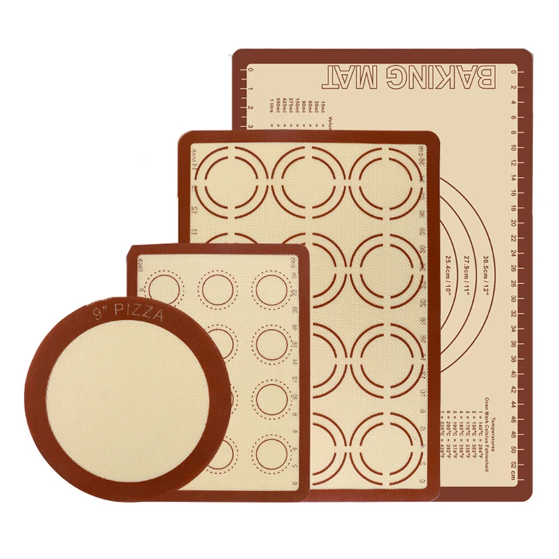 

Silicone Baking Mat Pad Liner for Bake Pan Non-stick Heat Resistant Kitchen Oven Dough Rolling Pastry Tool Accessories