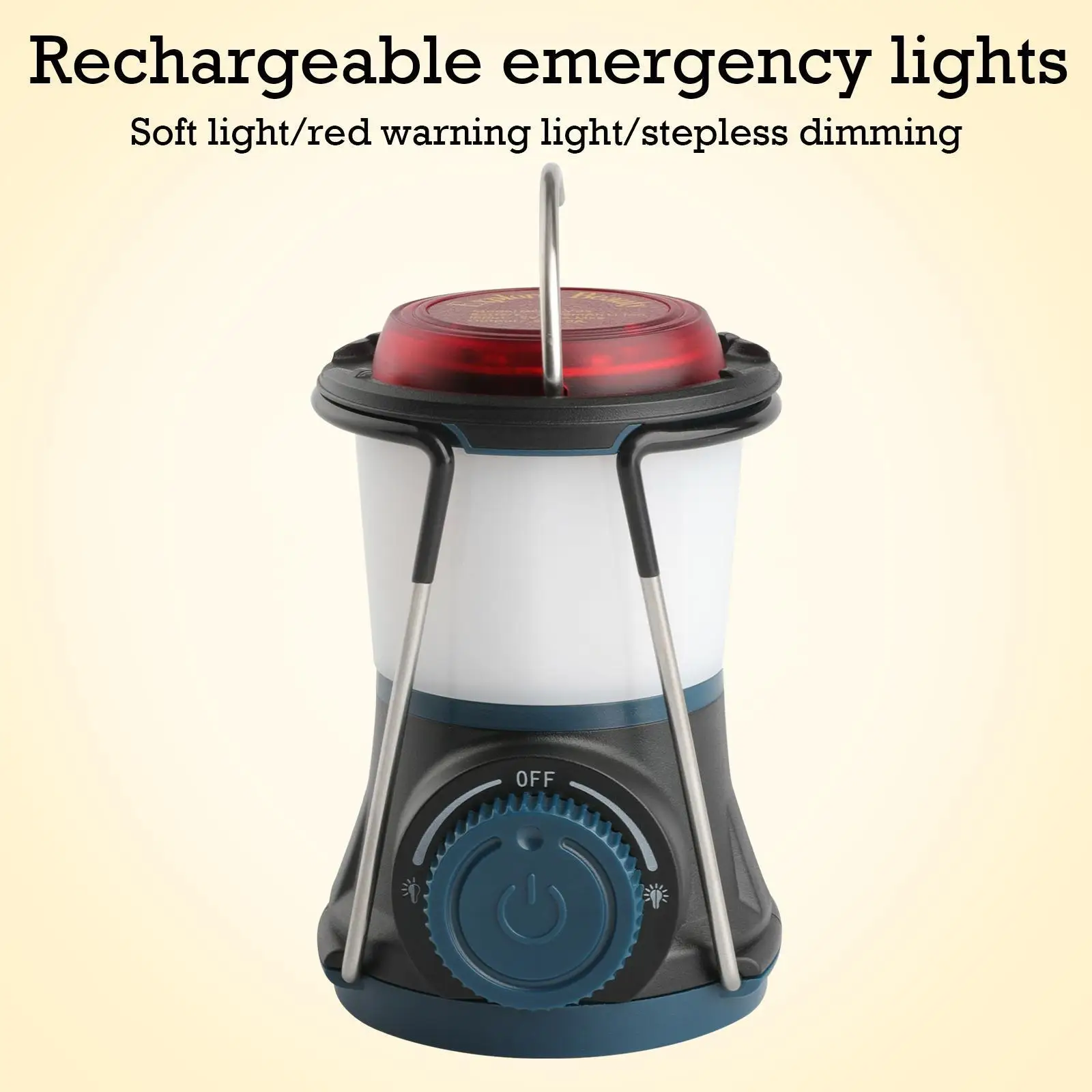 

New LED Camping Light Outdoor Strong Light Portable Dimming Stepless Portable Tent Multi-function Charging Light Camping U0M2